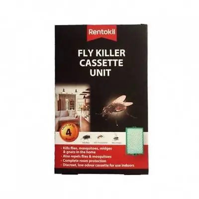Rentokil - Fly Killer Cassette - Kills Flies Midges Mosquitoes & Gnats - Home • £6.59