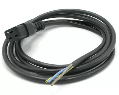 IEC 320-C19 To Cable SJT Power Cord Black 8ft • $7.95