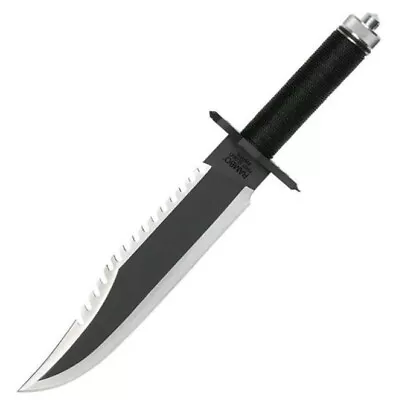 RAMBO FIRST BLOOD Knife 25.5 Cm Blade Sheath Camping Tactical Bowie Pig Military • $84