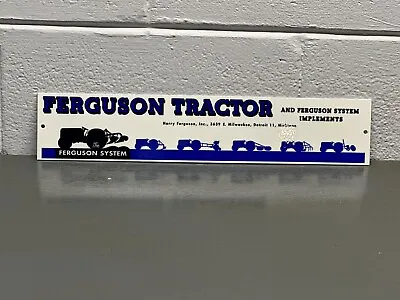 FERGUSON TRACTOR Thick Metal Sign Farming Agriculture Tractor Gas Oil Diesel • $89.99