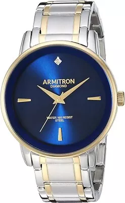 Armitron Men's Diamond-Accented Bracelet Watch 20/5263NVTT • $35.95