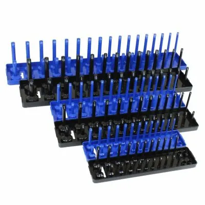£19.69 • Buy US PRO 6pc Socket Storage Tray Rack Stand Rail Holder 1/4  /8  1/2  Garage Tool