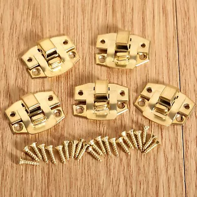 10X Retro Jewelry Gift Box Clasp Chest Case Cabinet Latch Hasps Lock Buckle • $7.03