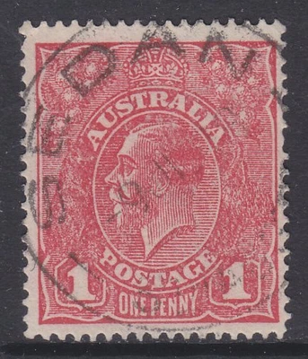 $3.50 • Buy KGV Heads Single Wmk Rough Paper 1d Red Die 1 Used *POSTMARK* SG 47 (657)