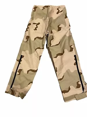 Military Camo Pants Extended Cold Weather Desert Mens Small Short NEW Gore-Seam • $36.99