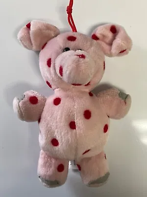 Rudolph Island Of Misfit Toys Pink Polka Dot Elephant 7  Plush Vintage 1998 • $74.40