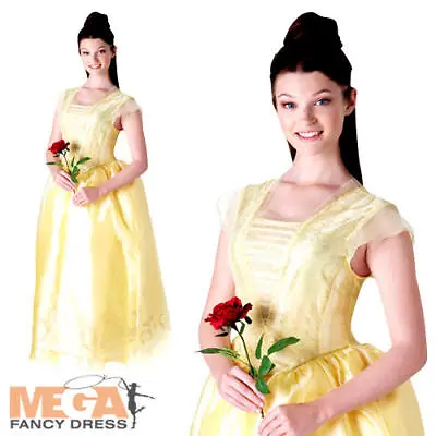 £45.99 • Buy Belle Ladies Fancy Dress Beauty And The Beast Disney Princess Adults Costume