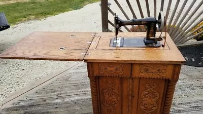 Antique Minnesota Model A Treadle Sewing Machine Early 1900's Cast Iron Gold • $450