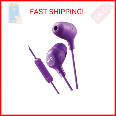 JVC Memory Foam Earbud Marshmallow With Mic Violet HAFX38V • $15.23