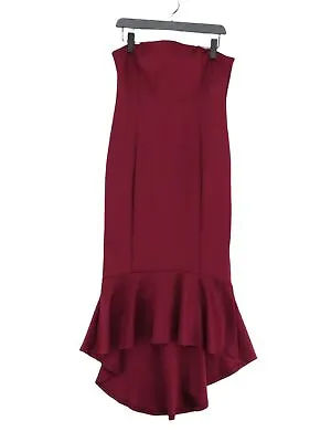 AX Paris Women's Midi Dress UK 14 Purple Polyester With Elastane Bodycon • £8