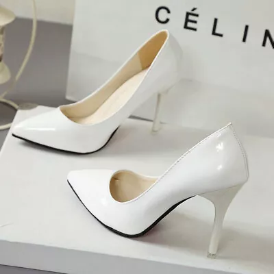$25.98 • Buy Woman High Heels Pumps Pointed Toe Big Size Ladies Wedding Shoes