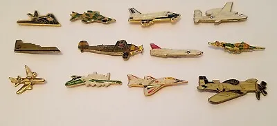 Lot Of Vintage Military Planes Lapel/hat Pins X 12 • $14.95