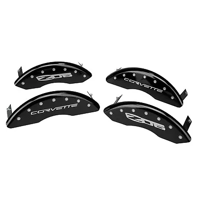 2006-2013 Corvette C6 Z06 GS Gloss Black With Script Brake Caliper Cover Set • $319.95