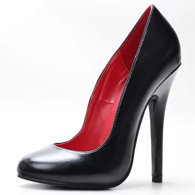 Sexy Womens Shoes Pumps 14cm Slim High Heels Small Round Toe Shallow Cut Club US • $97.71
