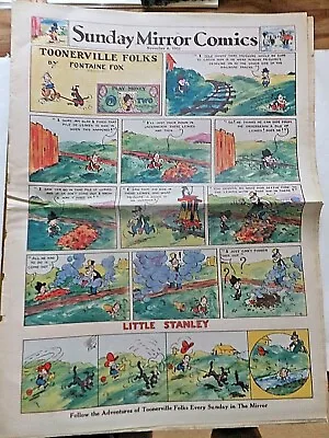 1932 Sunday Mirror Color Comics Section. Disney's Bucky Bug; Tarzan; Joe Palooka • $27.95