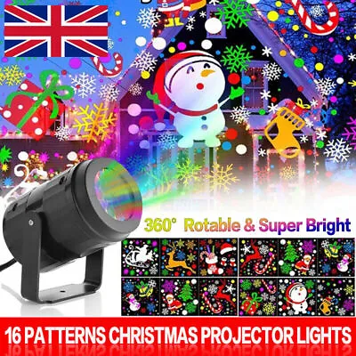 Christmas Star Laser Projector Light LED Moving Outdoor Landscape Stage RGB Lamp • £10.79