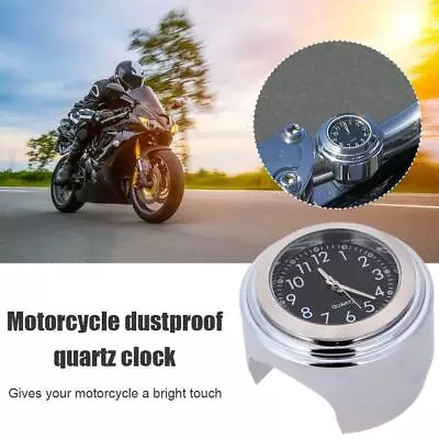 Universal Motorcycle Bike Handlebar Mount Dial Clock Waterproof  1x • $4.54