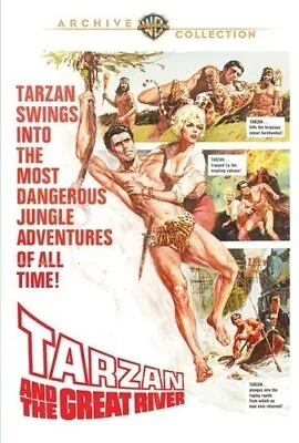 DVD Tarzan And The Great River (1967) NEW Mike Henry • $10.99