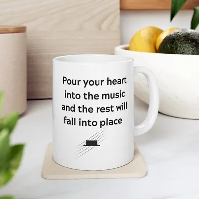 Ceramic Mug 11oz For Musicians Music Teachers Or Music Lovers • $8.99