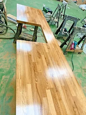 OILED Solid Oak Worktops 3M X 620mm X 40mm/27mm Ready To Use Oak Worktops • £9