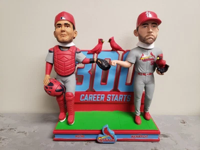 $174 • Buy Yadier Molina Adam Wainwright 300 Battery Starts Bobblehead St. Louis Cardinals