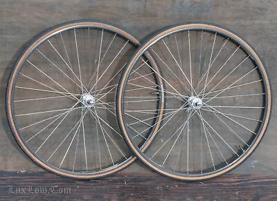 Vintage Campagnolo Omega Strada 700c Road Bike WHEELS Hubs Rims Bianchi Bicycle • $278