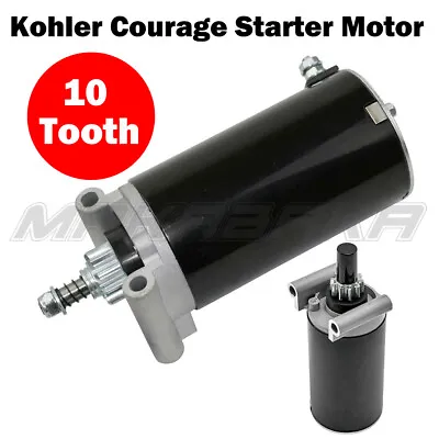 $51 • Buy Kohler Courage Starter Motor 10 Tooth Steel Gear 3209801 Ride On & Mower H/duty~
