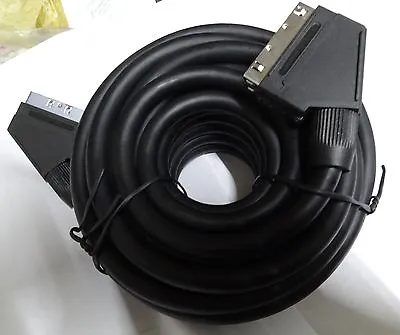 10M SCART To SCART Lead Fully Screened High Quality Cable Long 32ft • £17.99