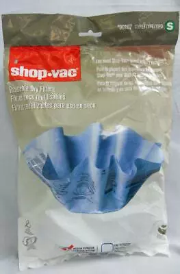 ShopVac Genuine 90107 Reusable Dry Disc Filter & Mounting Ring 3 Pack 901-07-00 • $10.97