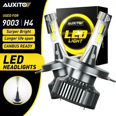 AUXITO 2X H4 9003 LED Headlight Bulbs 6500K White High Low Beam 72W ERROR FREE P • $47.49