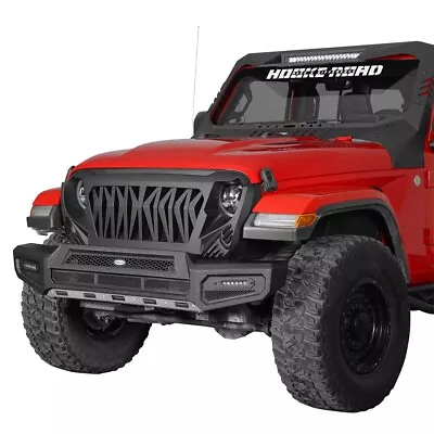 Front Bumper W/ Led Lights Fit 2018-2024 Jeep Wrangler JL & 20-24 Gladiator JT • $229.99