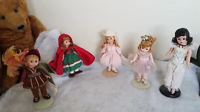Lot Of 5 1990s Madame Alexander Character Dolls Red Ridinghood/pollyanna/Scarlet • $52