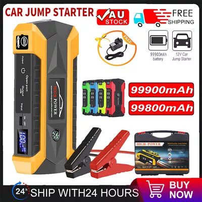 99900mAh Jump Starter 12V Portable Car Power Bank Pack Battery Charger Booster • $54.99