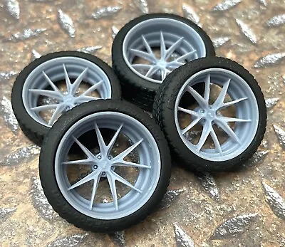 Resin 21/20 Scale In. “Vossen Torino” Wheels For Scale Model Cars 1/24 1/25 • $16.99