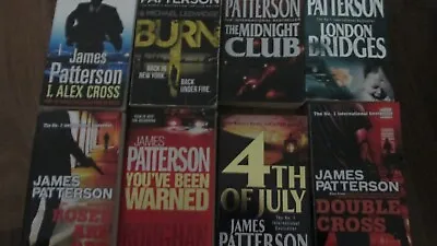 $32 • Buy 8 X James Patterson X 8   Thrillers. Paperback Books SPB