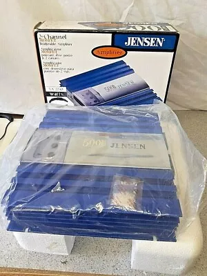 Jensen XA2250 500W Blue 2 Channel Bridgeable Car Amplifier New In Box • £69.99