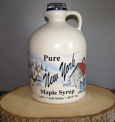 Half Gallon Three Creeks Farm Pure New York Maple Syrup All Natural Amber Rich • $38