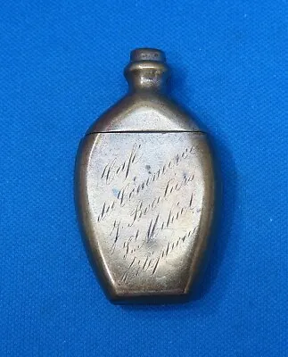 $15.50 • Buy Antique Match Safe, Figural Bottle, Bottle, C. 1895, Vesta