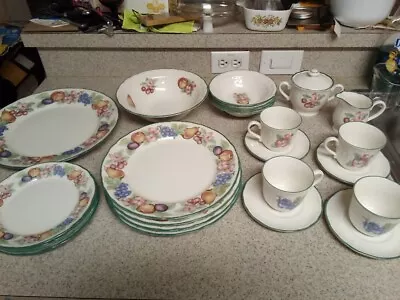 Epoch Market Day Dinner Set 24 Piece Set Service For 4 Plus Creamer And Sugar  • $59.99