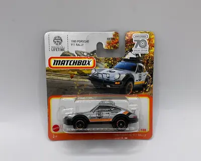 2023 Matchbox 1985 Porsche 911 Rally #80 Short Card 70th Anniversary • $7.50