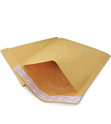 100 #5 7.5x10” Kraft Paper Bubble Padded Envelopes Mailers Case 7.5” X 10” • $37