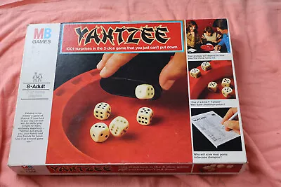 1976 Mb Games Yahtzee Dice Game With The Dice Arena Complete Except Pens • £14.95
