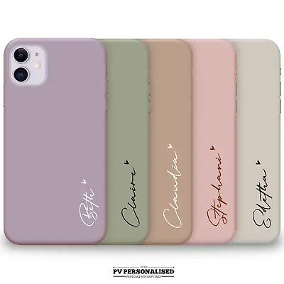 Personalised Phone Case Custom Name Silicone Cover For IPhone 15 XR 11 12 13 14 • £6.99