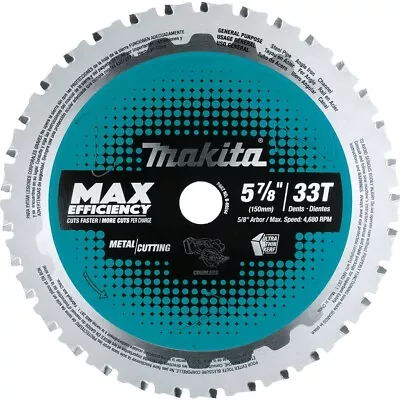 Makita B-69244 5-7/8  33T Carbide-Tipped Saw Blade Metal/General Purpose • $49.67