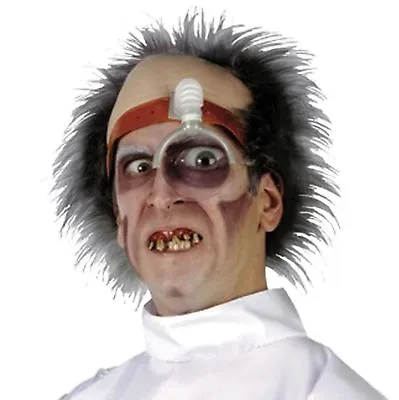Psycho Surgeon DR KILLER DRILLER HEAD PIECE Mad Scientist Doctor Wig Topper Mask • $5.97