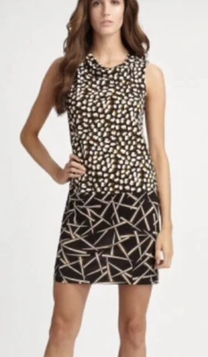 $49 • Buy Diane Von Furstenberg Ivy Silk Print Dress Size Aus 10 US6 DVF