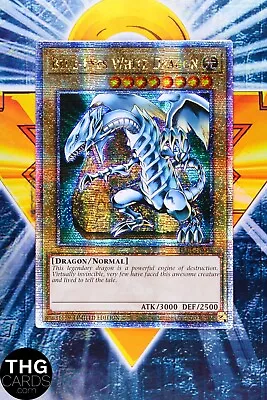 Blue-Eyes White Dragon LC01-EN004 Quarter Century Rare Yugioh Card • £9.79