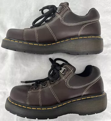 VTG 9806 Doc Martens Y2K Leather Oxford Chunky Platform Womens Size 9 GREAT! • $69.99