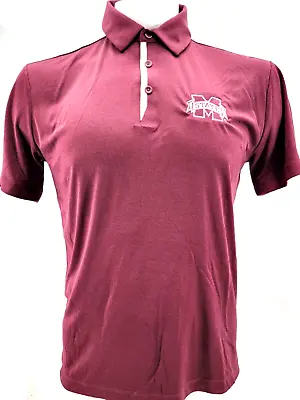 NEW Mississippi State Bulldogs Columbia Golf SS Collared Polo Shirt Mens 2XL • $25.49