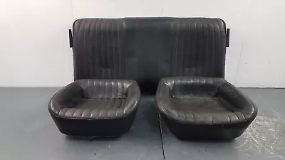 2001 Pontiac Trans Am Black Leather Rear Seats #7310 V9 • $251.99